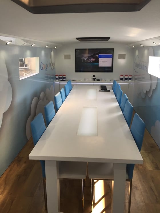 Conference Room Inside Tour Bus